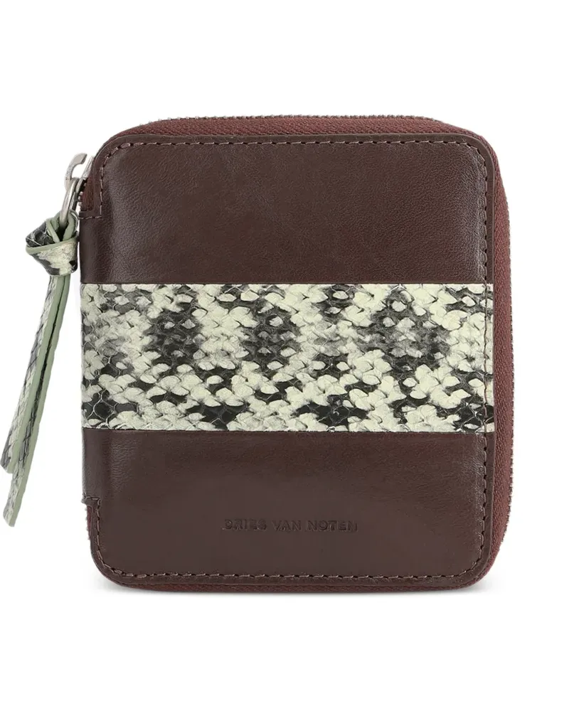 Dries van Noten Klassisches Portemonnaie - Braun Braun