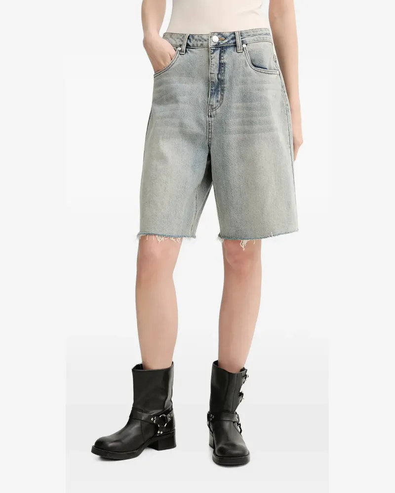 Gestuz GZnoma raw-cut denim shorts - Blau Blau