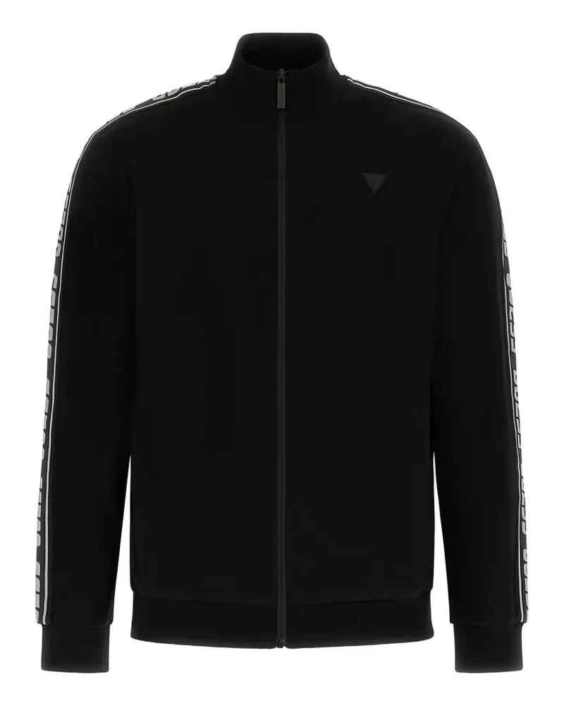 Guess Jacke mit Logo-Streifen - Schwarz Schwarz