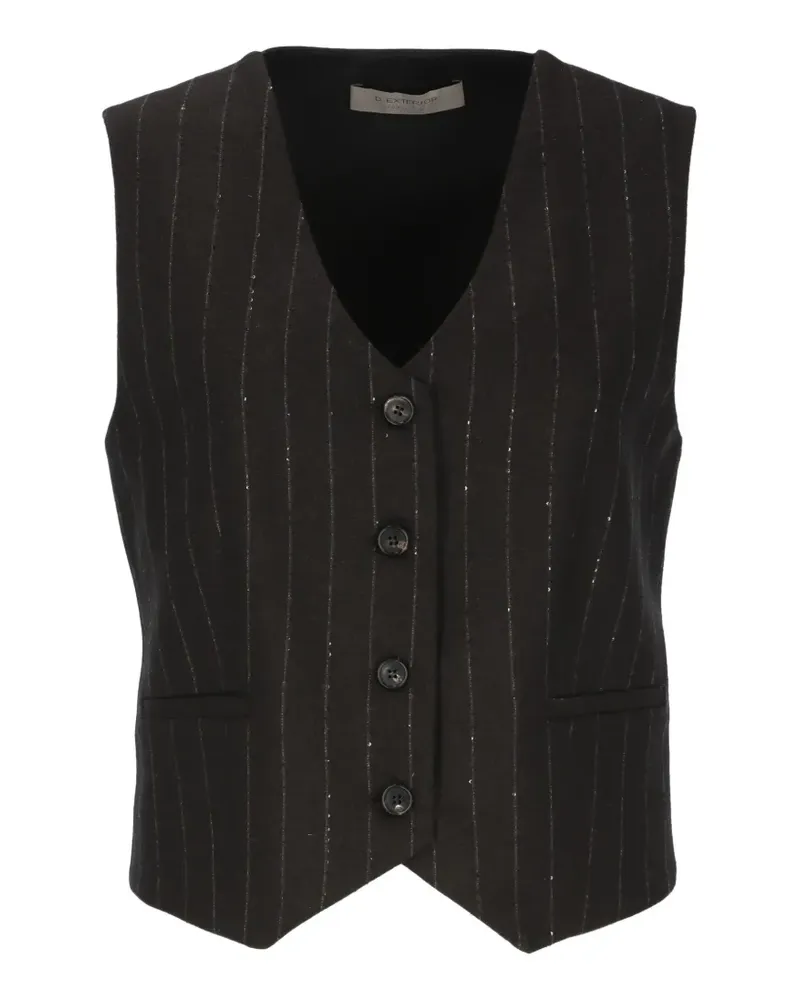 D.EXTERIOR pinstripe sequin-embellished waistcoat - Braun Braun