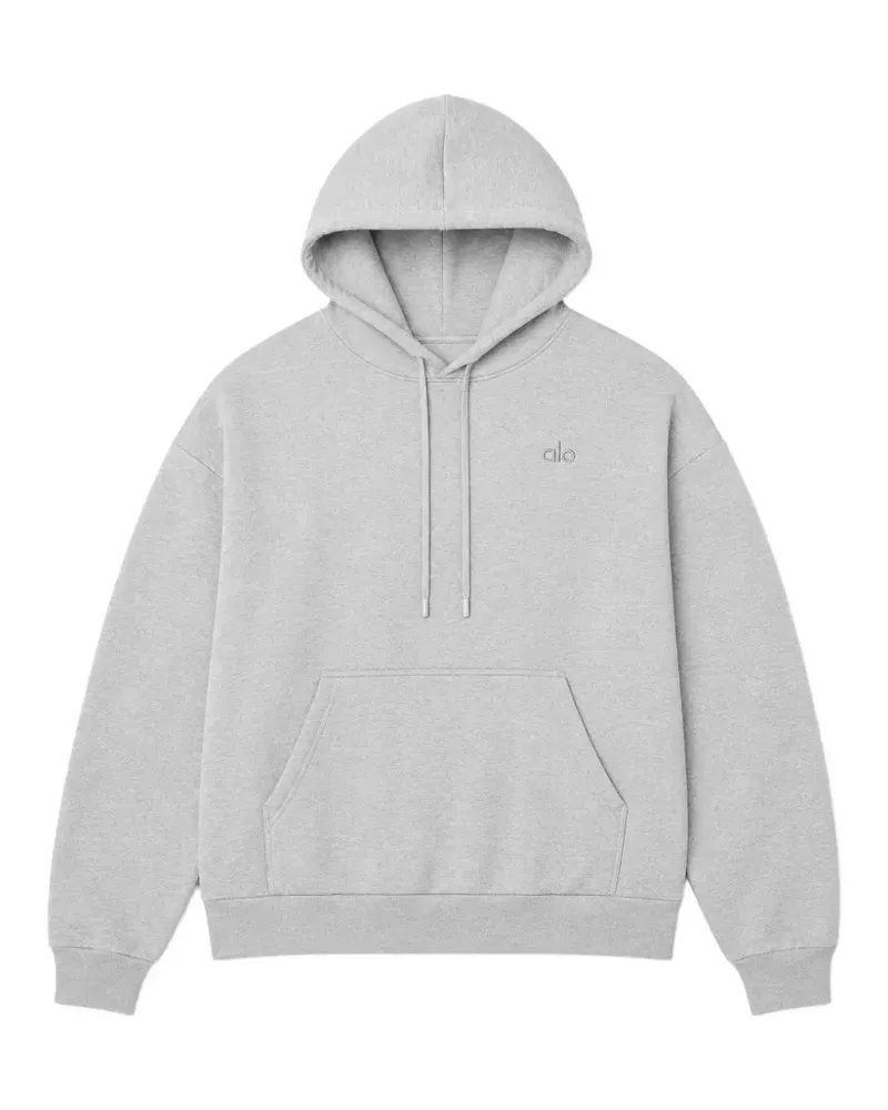 alo Accolade logo-embroidered hoodie - Grau Grau