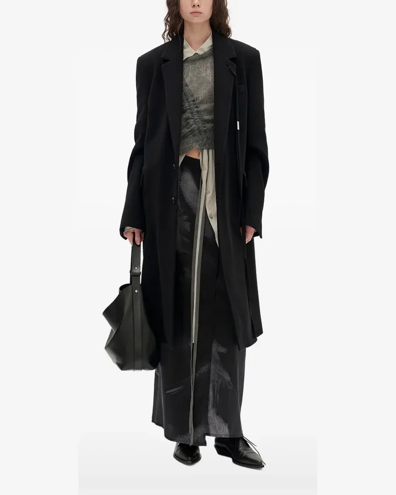 Ann Demeulemeester Viv Mantel aus Woll-Kaschmir - Schwarz Schwarz