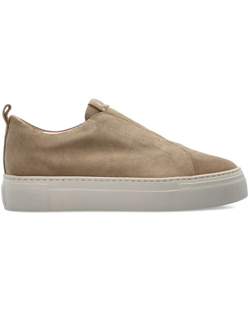 Attilio Giusti Leombruni Slip-On-Sneakers aus Wildleder - Nude Nude