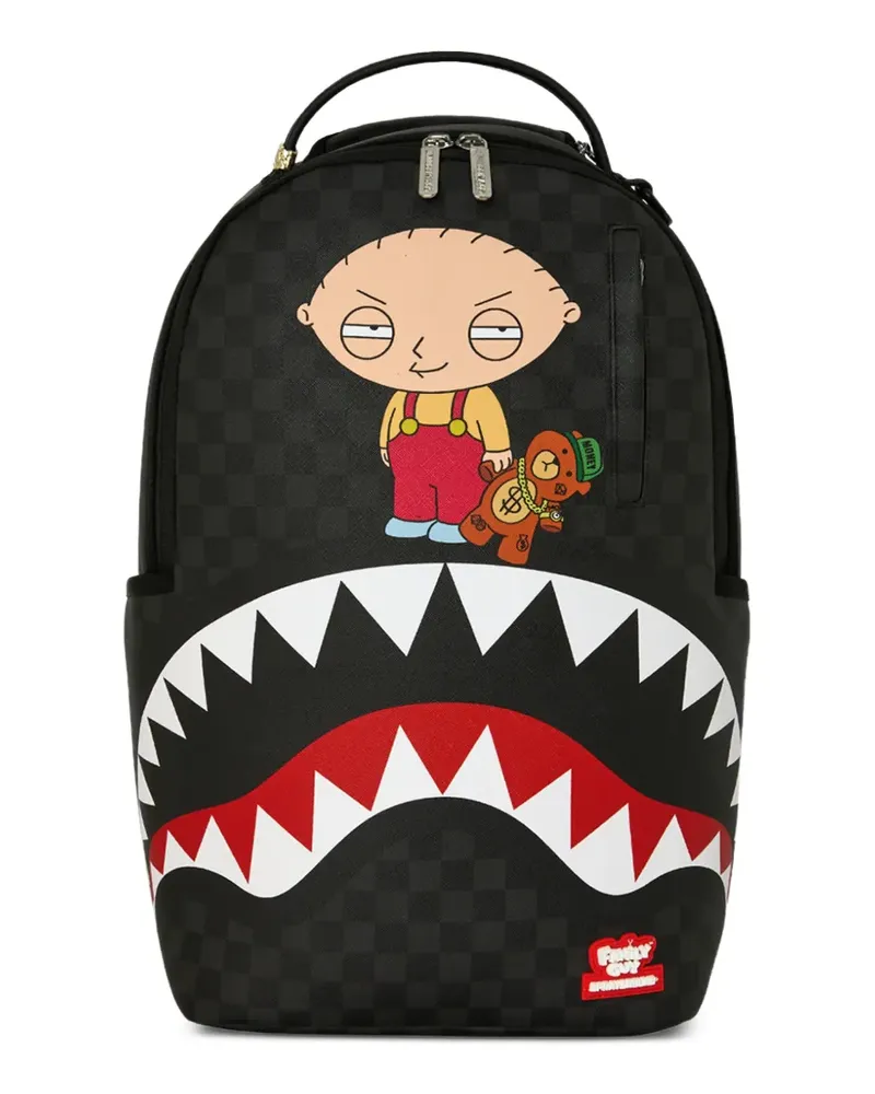 Sprayground Family Guy Stewie Shark Rucksack - Schwarz Schwarz