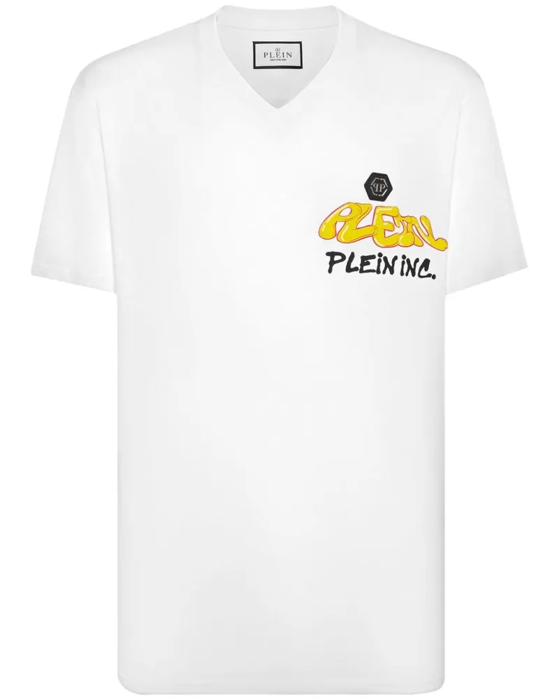 Philipp Plein T-Shirt mit Logo-Print - Weiß Weiß