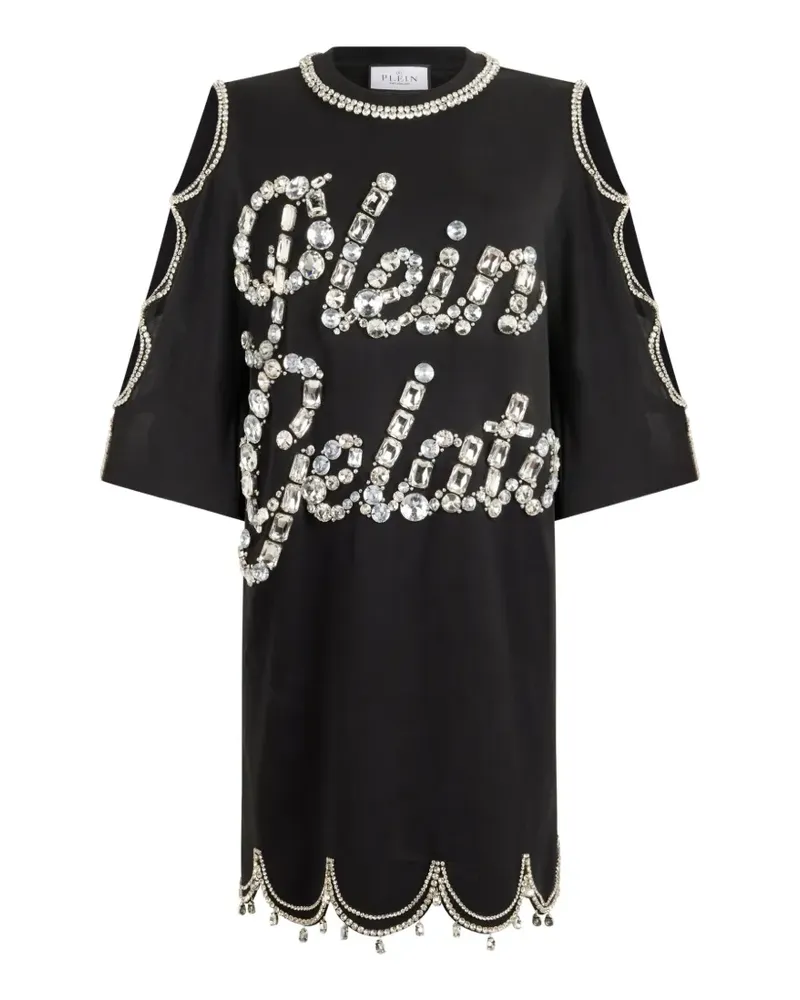 Philipp Plein Verziertes Minikleid - Schwarz Schwarz