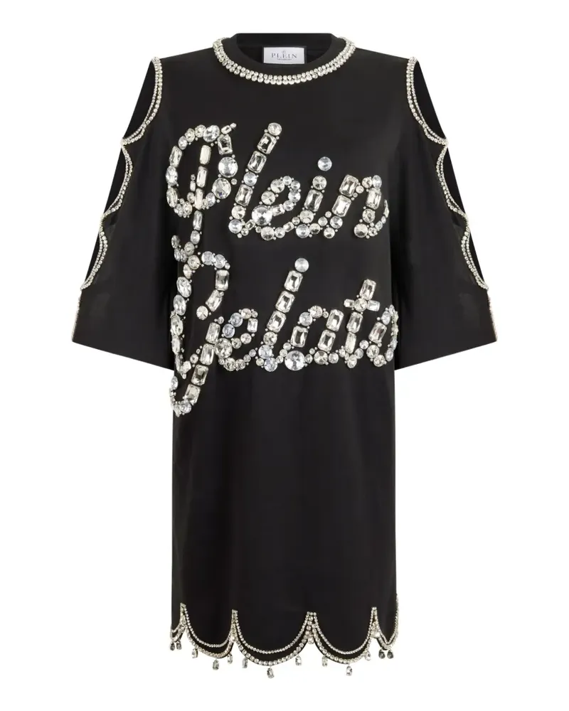 Philipp Plein Verziertes Minikleid - Schwarz Schwarz