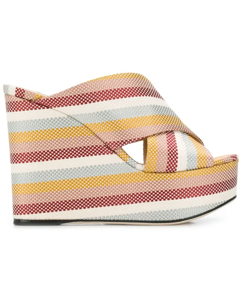 Sergio Rossi Wedge-Pantoletten - Nude Nude
