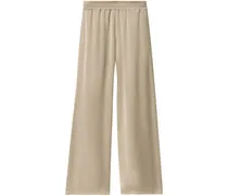 Satinhose mit weitem Bein - Nude