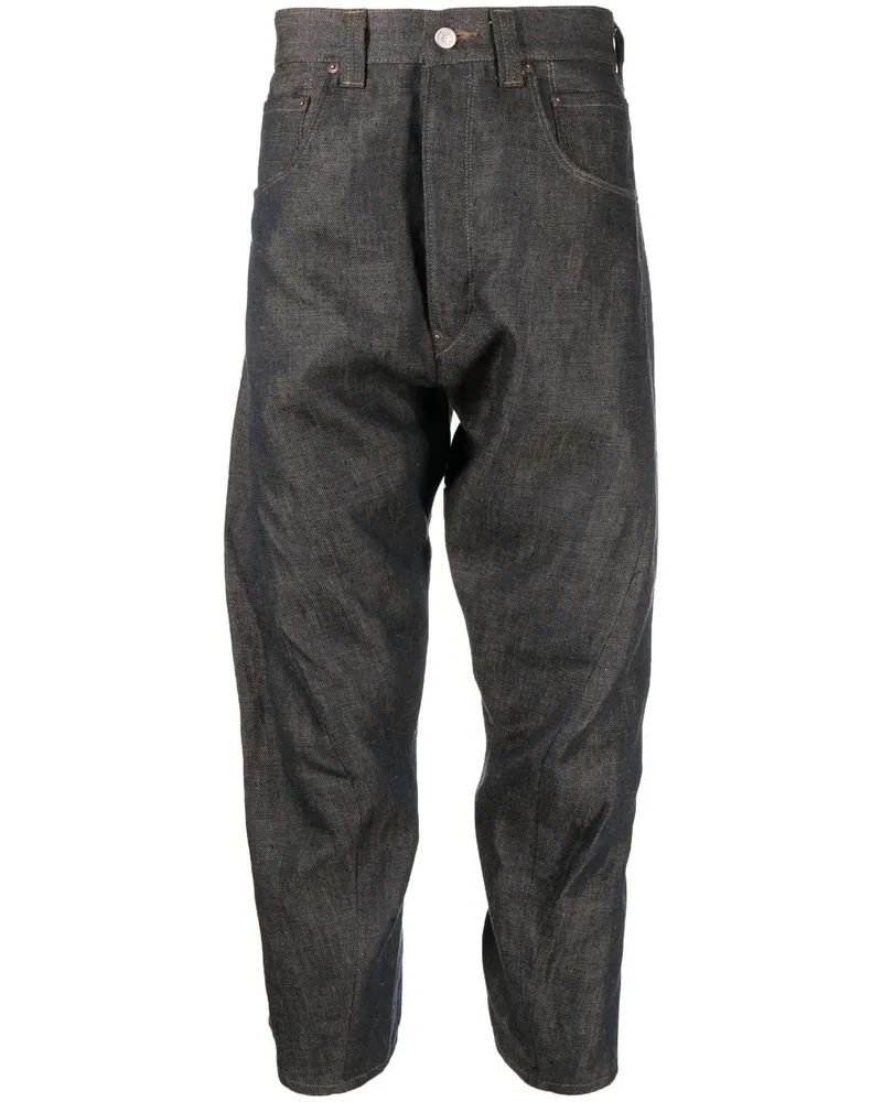 Junya Watanabe Cropped-Hose mit Pop-Art-Patch - Blau Blau