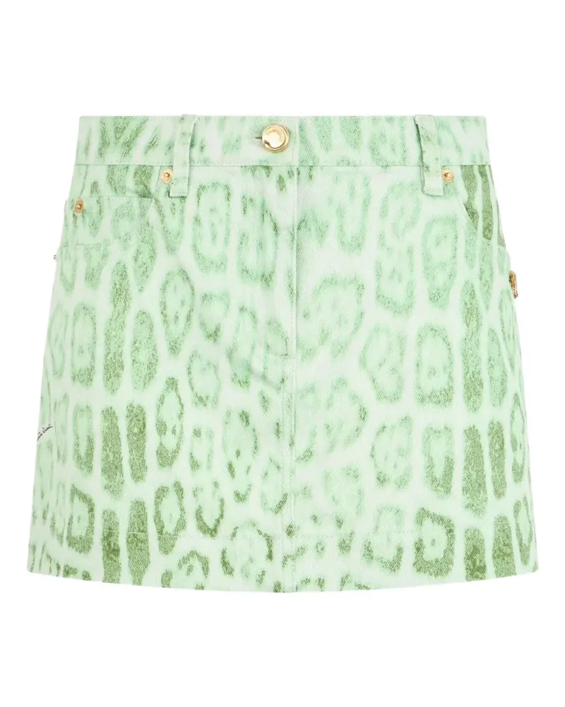 Roberto Cavalli leopard-print skirt - Grün Grün