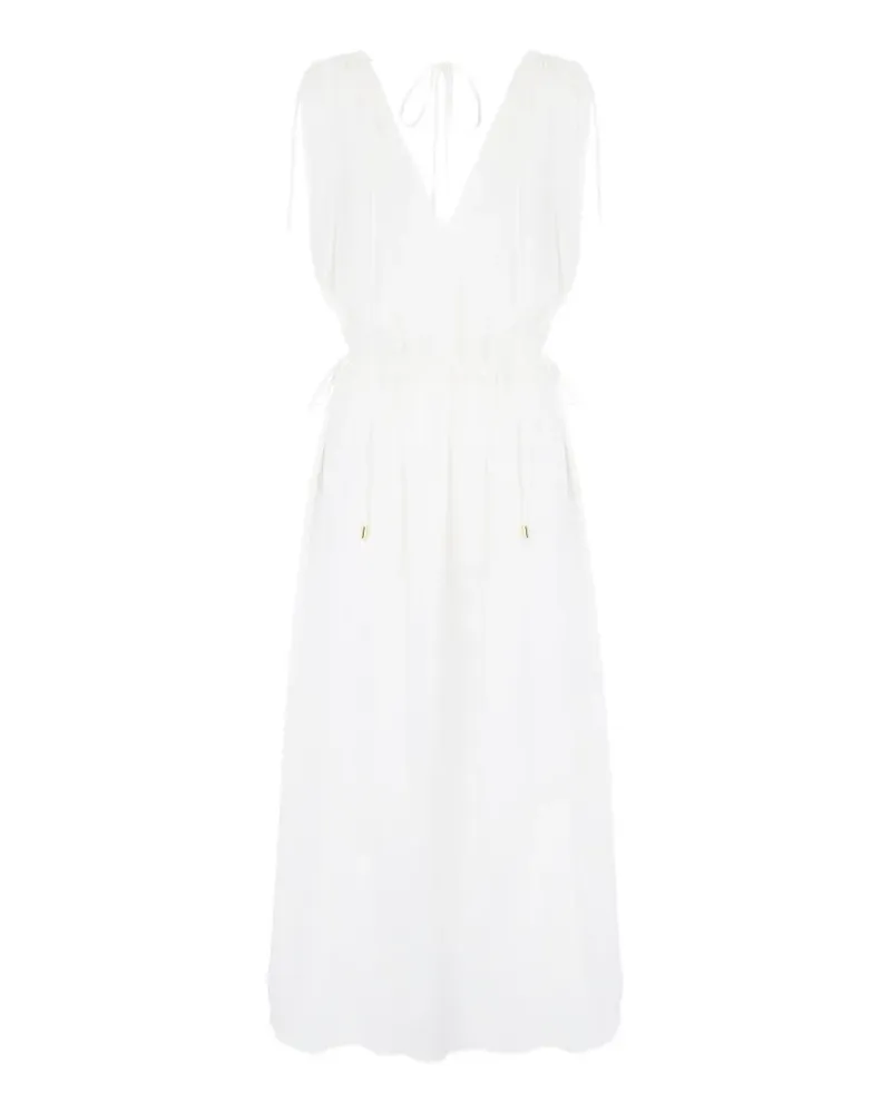 Heidi Klein Maxikleid mit Kordelzug - Weiß Weiß
