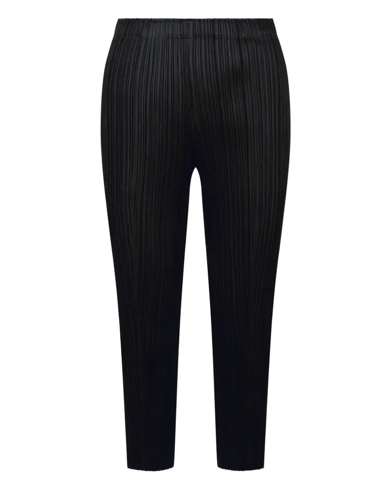 Issey Miyake Hose mit Bundfalten - Schwarz Schwarz