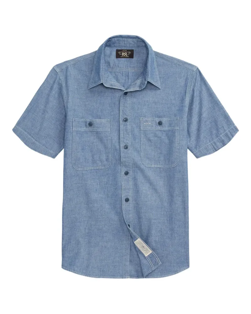 Ralph Lauren Hemd aus Chambray - Blau Blau