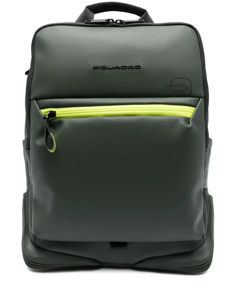 Piquadro Wasserdichter Laptop-Rucksack - Grün Grün