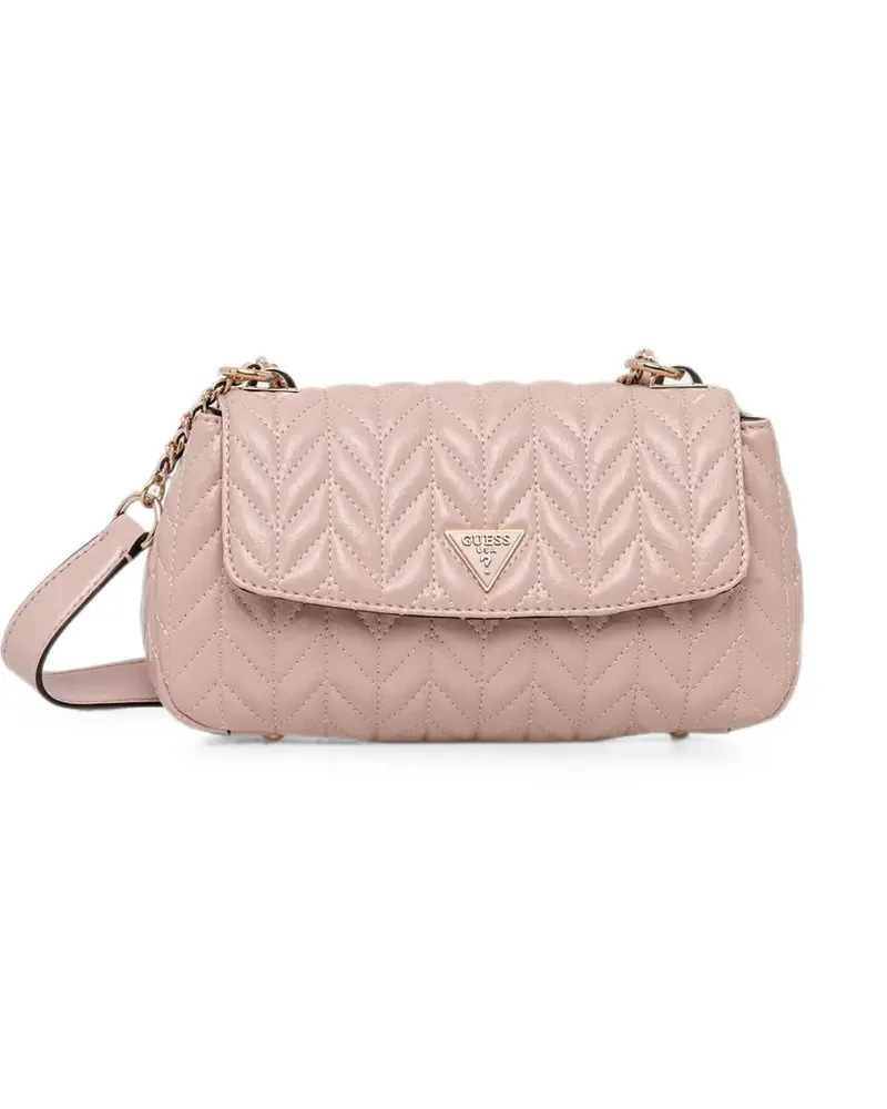 Guess Cheryl chevron-quilted shoulder bag - Rosa Rosa