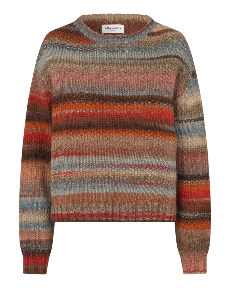 Lollys Laundry Fairhavenll striped knit sweater - Braun Braun