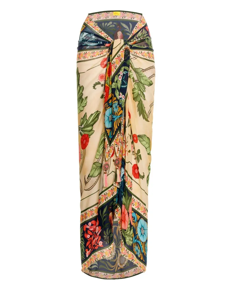 AGUA BENDITA Marine Strandkaftan - Nude Nude