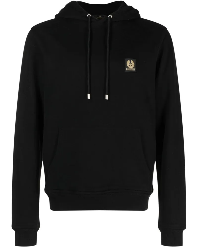 Belstaff Hoodie mit Kordelzug Schwarz