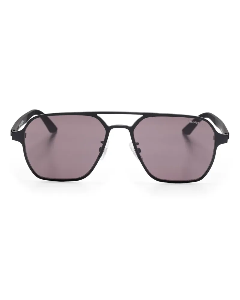 Montblanc Getönte Pilotenbrille - Schwarz Schwarz