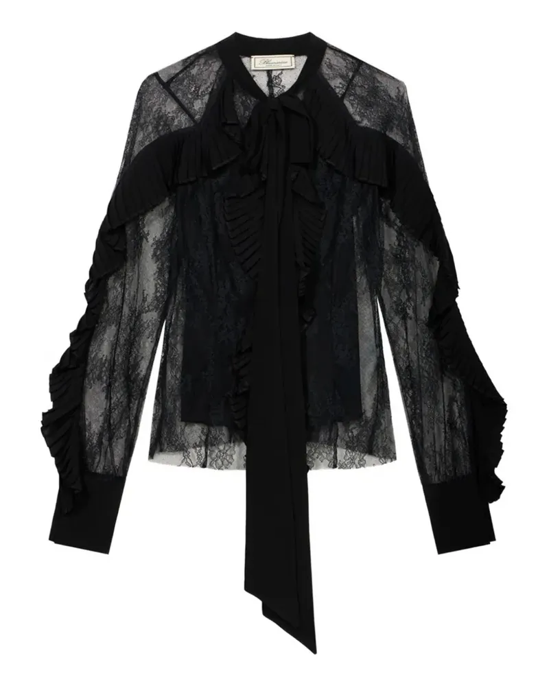 Blumarine Langärmelige Bluse - Schwarz Schwarz