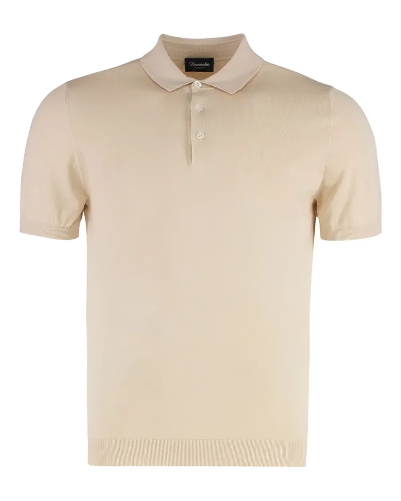 Drumohr  Gestricktes Poloshirt - Nude Nude