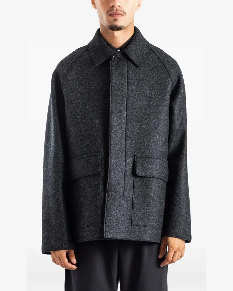 Harris Wharf London pressed-wool Country jacket - Grau Grau