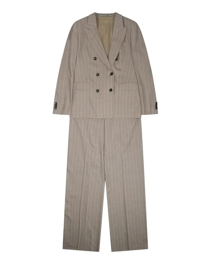 Tagliatore pinstriped double-breasted suit - Grau Grau
