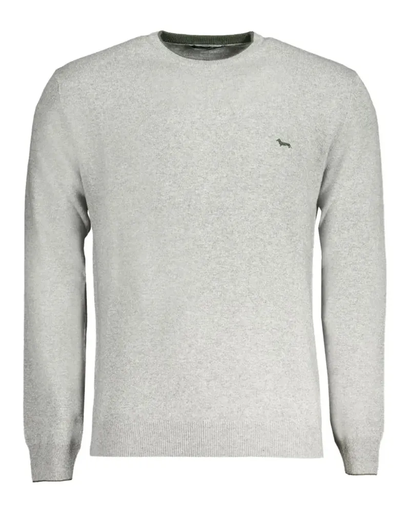 Harmont & Blaine embroidered-logo crew-neck sweater - Grau Grau