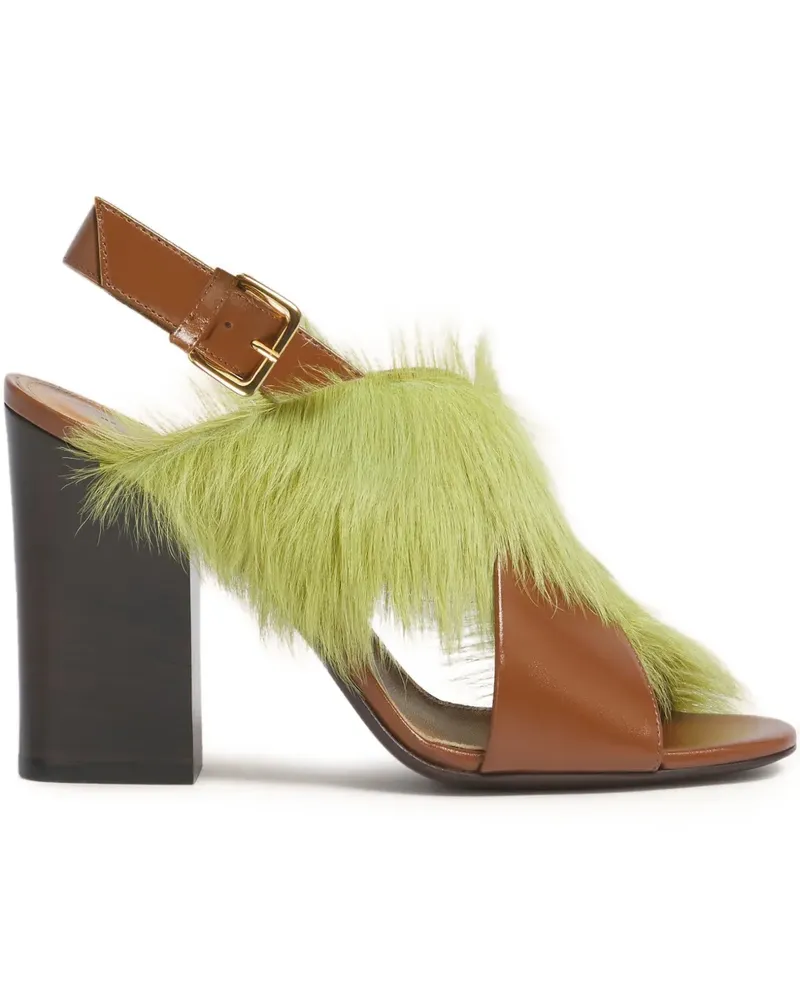Marni Sandalen mit überkreuzten Riemen - Braun Braun