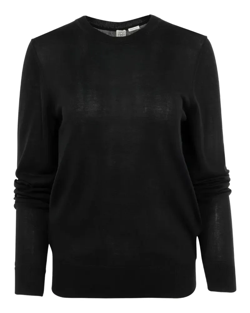 Totême Pullover mit rundem Ausschnitt - Schwarz Schwarz