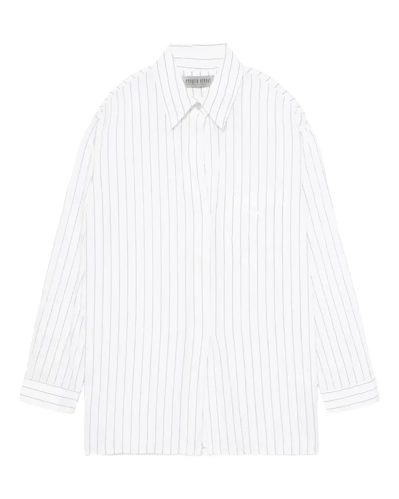 Our Legacy x Emporio Armani Grazia gestreiftes Hemd - Nude Nude