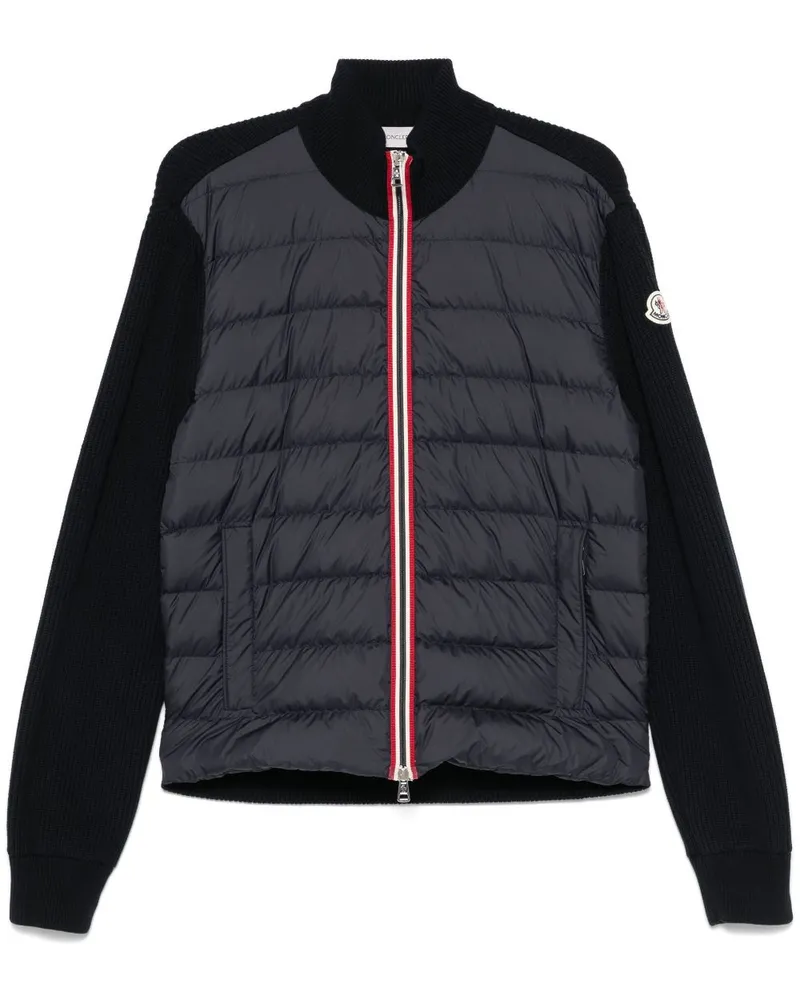 Moncler Cardigan mit wattierten Einsätzen - Blau Blau