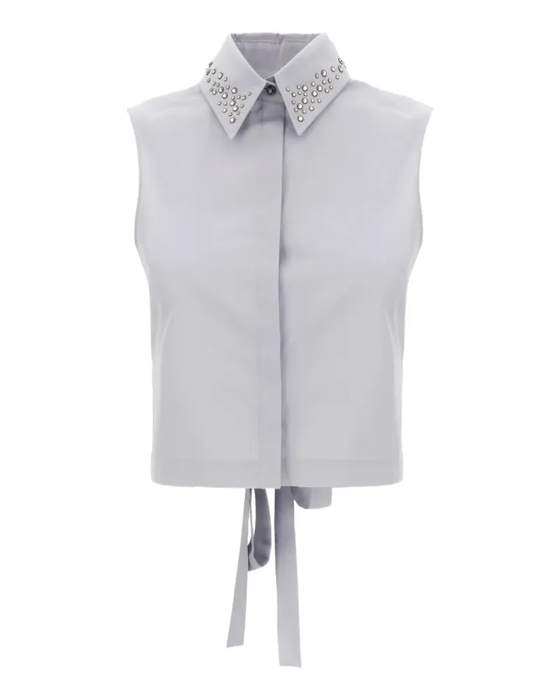 Iceberg stud-embellished sleeveless shirt - Grau Grau