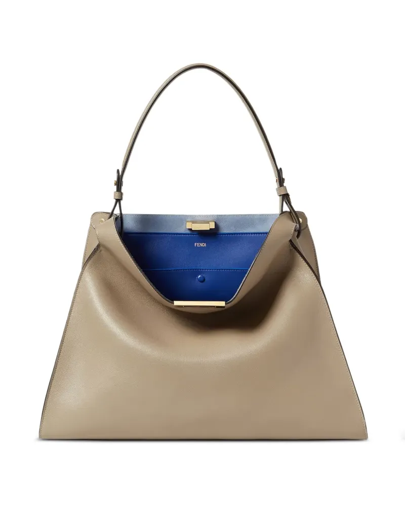 Fendi Großer  Way Tote Bag - Grau Grau