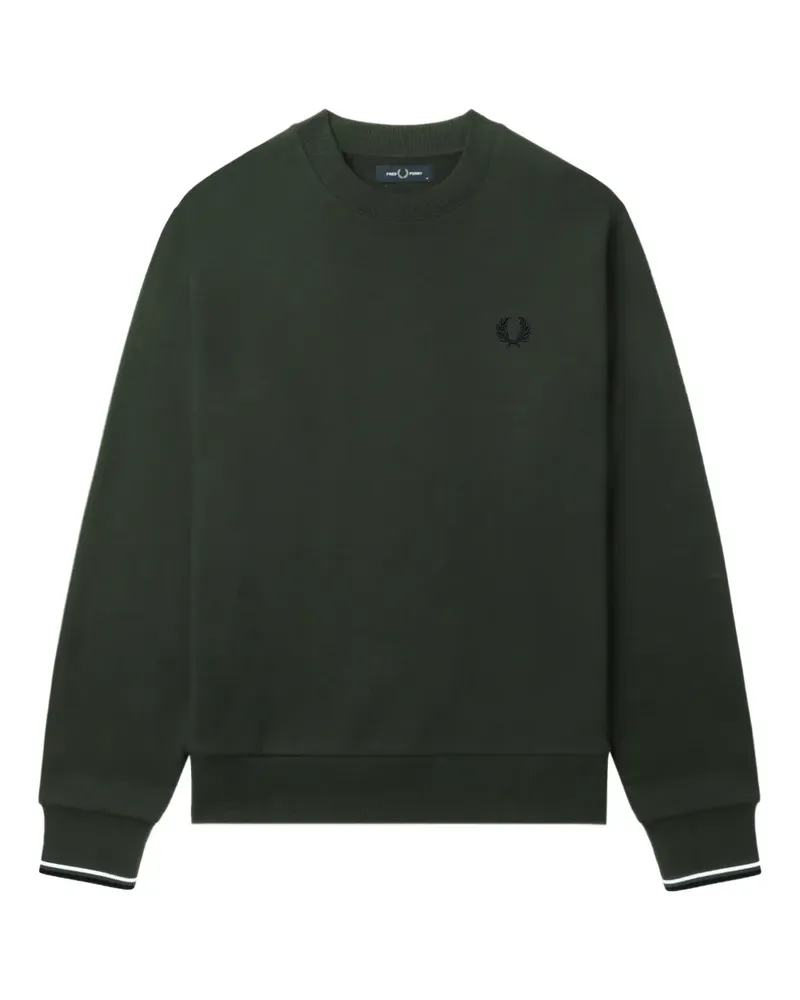Fred Perry logo-embroidered sweater - Grün Grün