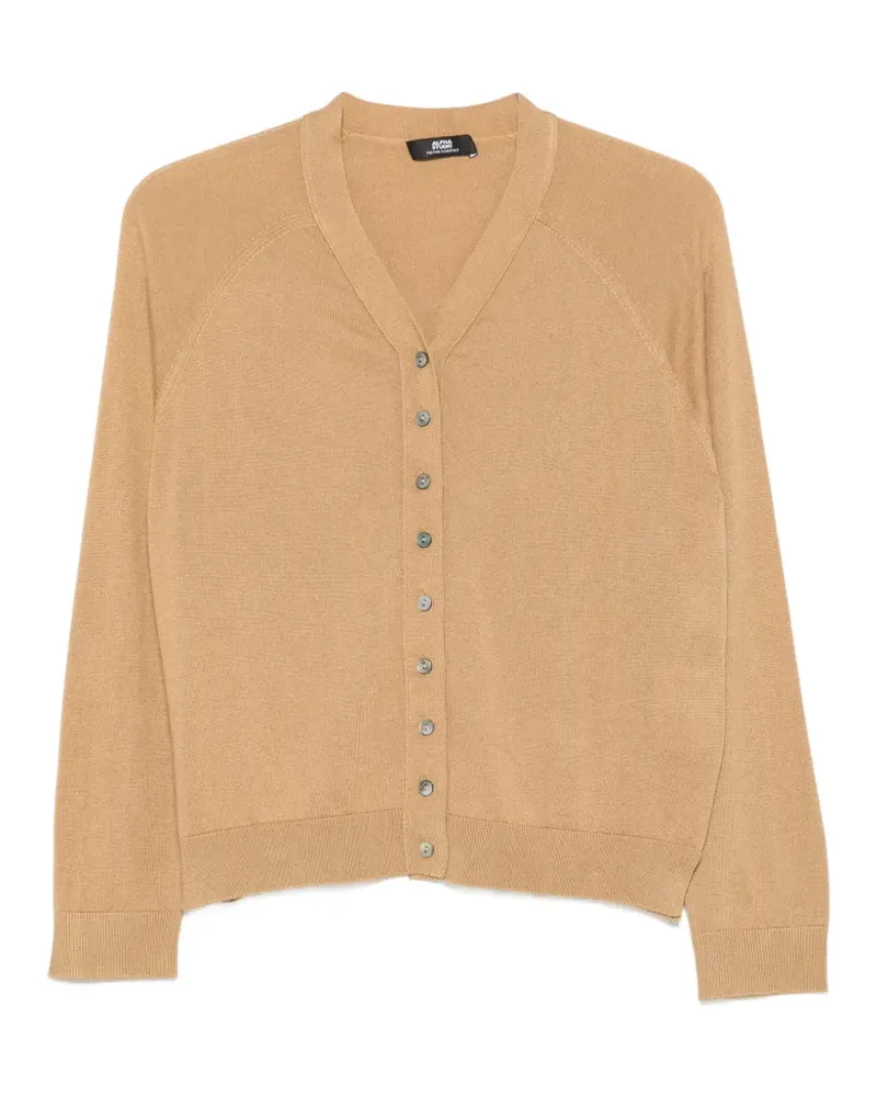 Alpha Studio Cardigan mit V-Ausschnitt - Nude Nude