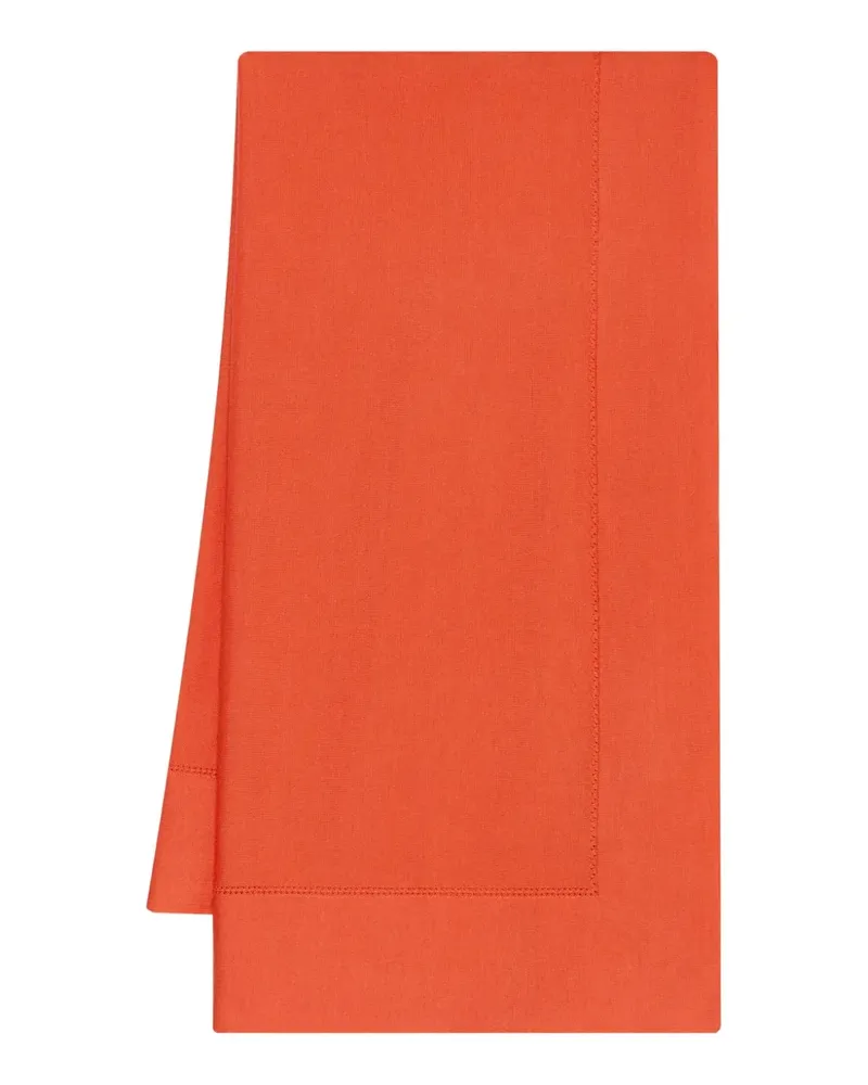 Oscar de la Renta Schal mit Ziernähten - Orange Orange