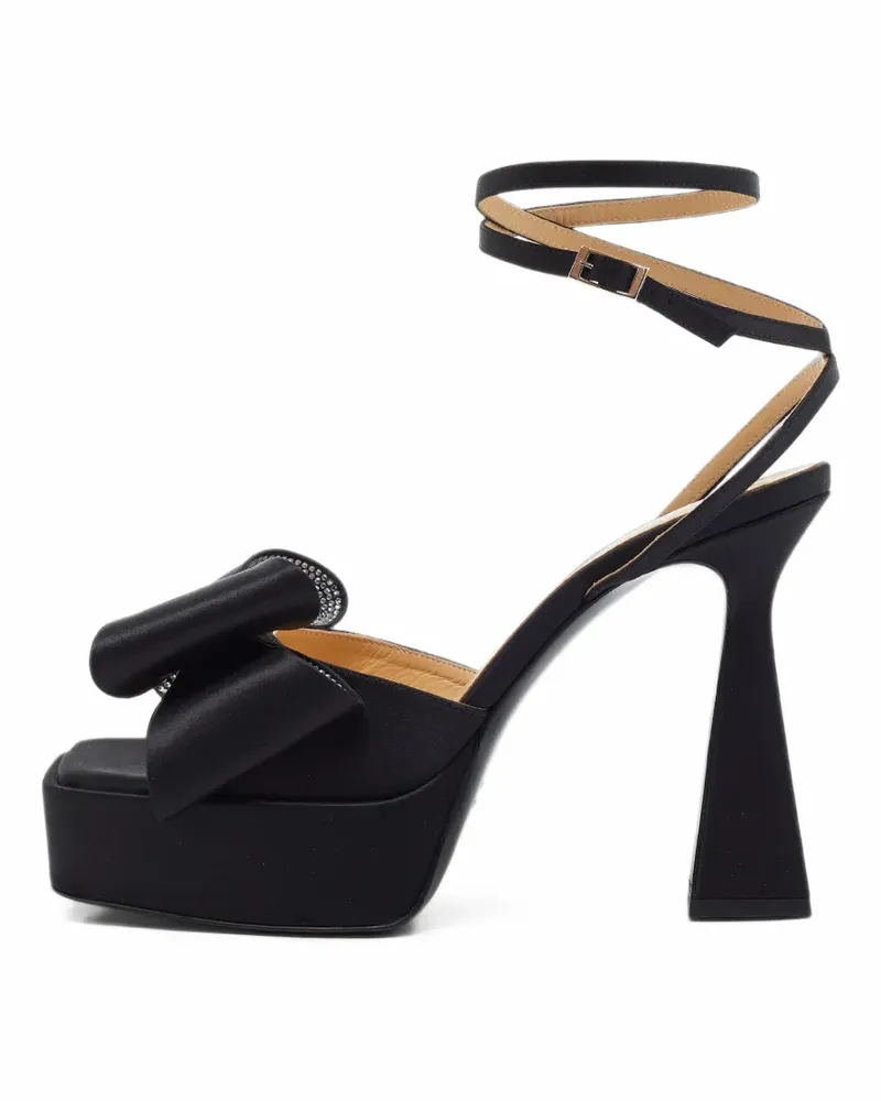 Mach & Mach Le Cadeau Plateau-Sandalen - Schwarz Schwarz