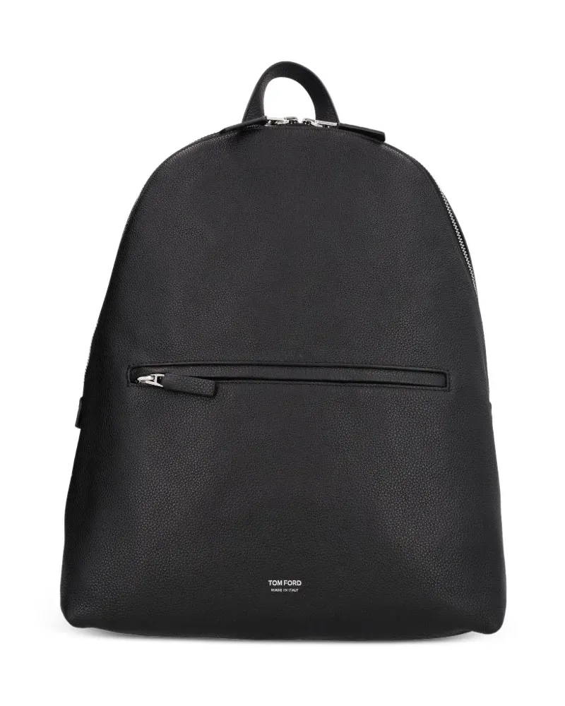 Tom Ford Rucksack aus gekörntem Leder - Schwarz Schwarz