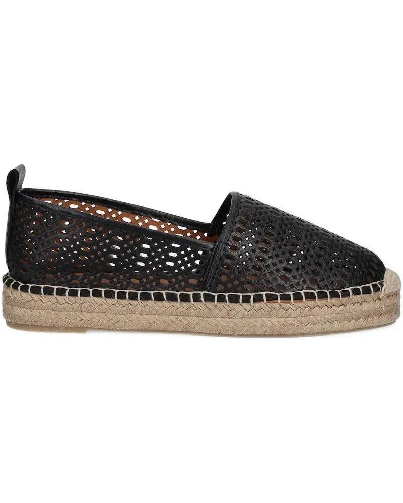 Billi Bi Perforierte Espadrilles - Schwarz Schwarz