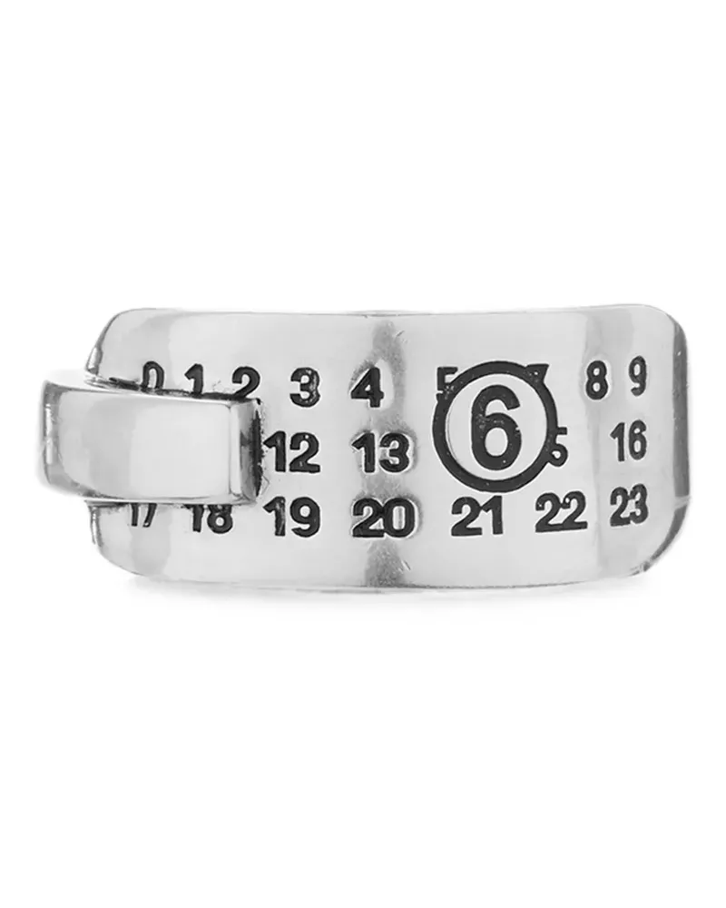 Maison Margiela Ring mit Nummern-Gravur - Silber Silber