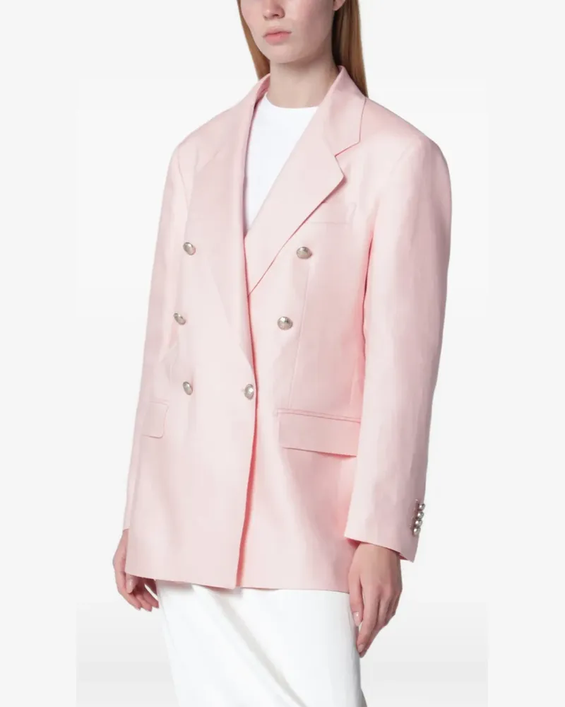 Tagliatore Doppelreihiges Sakko mit steigendem Revers - Rosa Rosa
