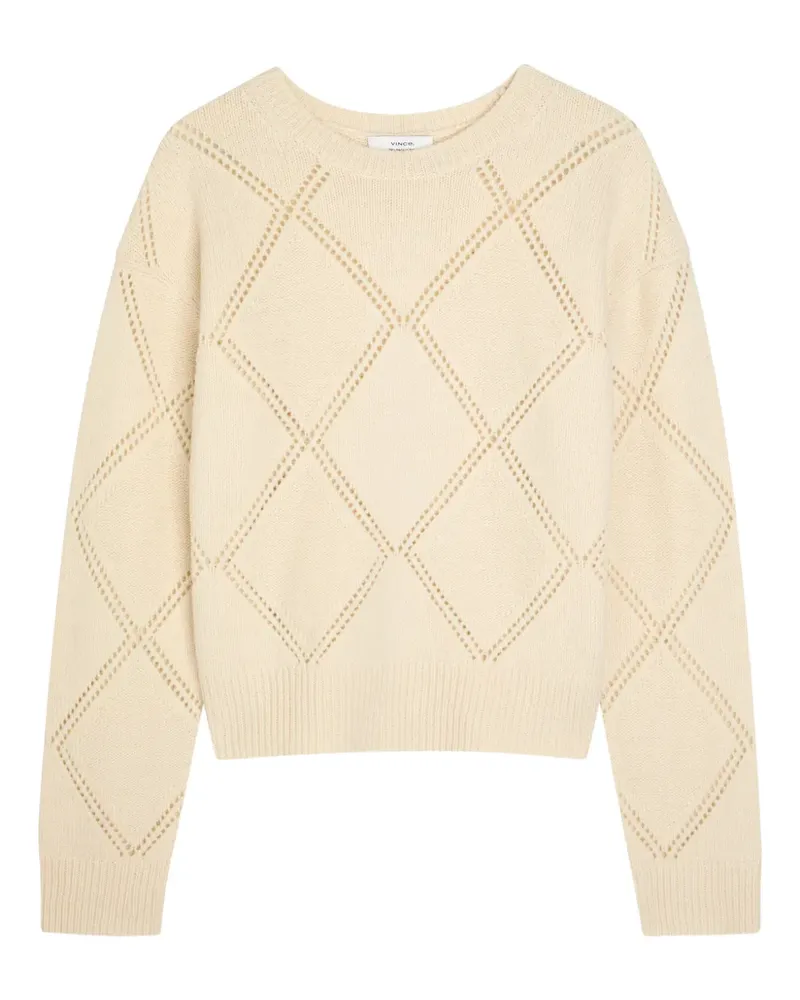 Vince textured argyle sweater - Nude Nude