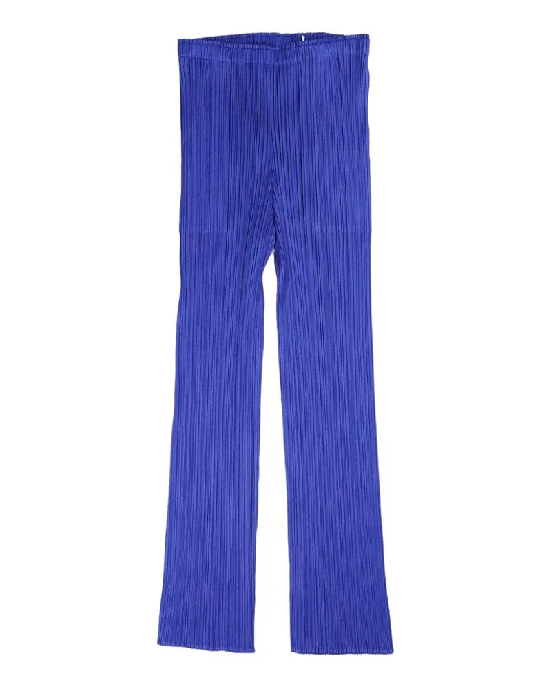 Issey Miyake fully-pleated flared trousers - Blau Blau