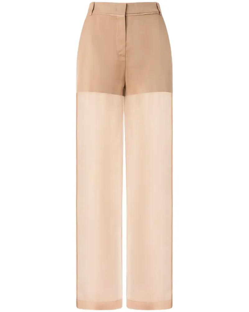 Pinko Gerade Hose mit Einsätzen - Braun Braun