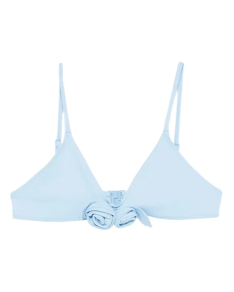 COPERNI bow-detail ribbed bikini top - Blau Blau