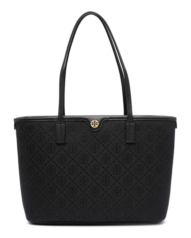 Tory Burch Kleine T Monogram Tote Bag - Schwarz Schwarz