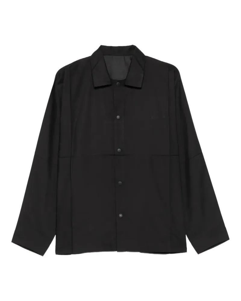 Issey Miyake Hemd mit Einsätzen und Druckknöpfen - Schwarz Schwarz