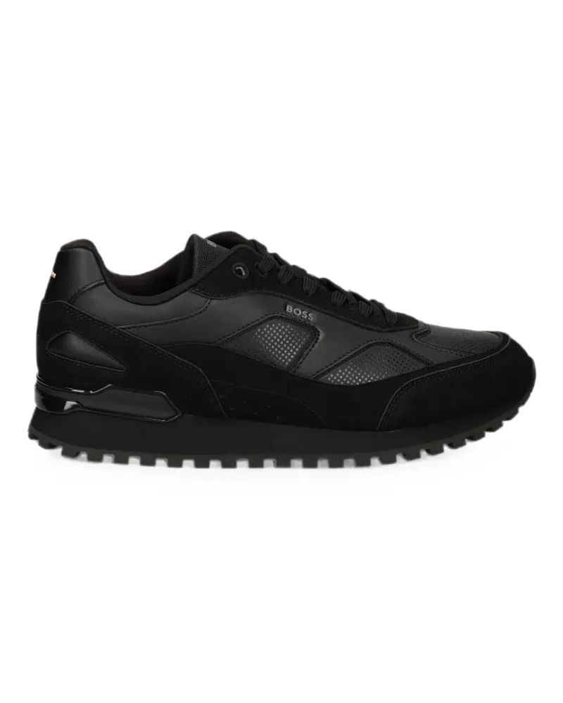 HUGO BOSS Perforierte Sneakers - Schwarz Schwarz